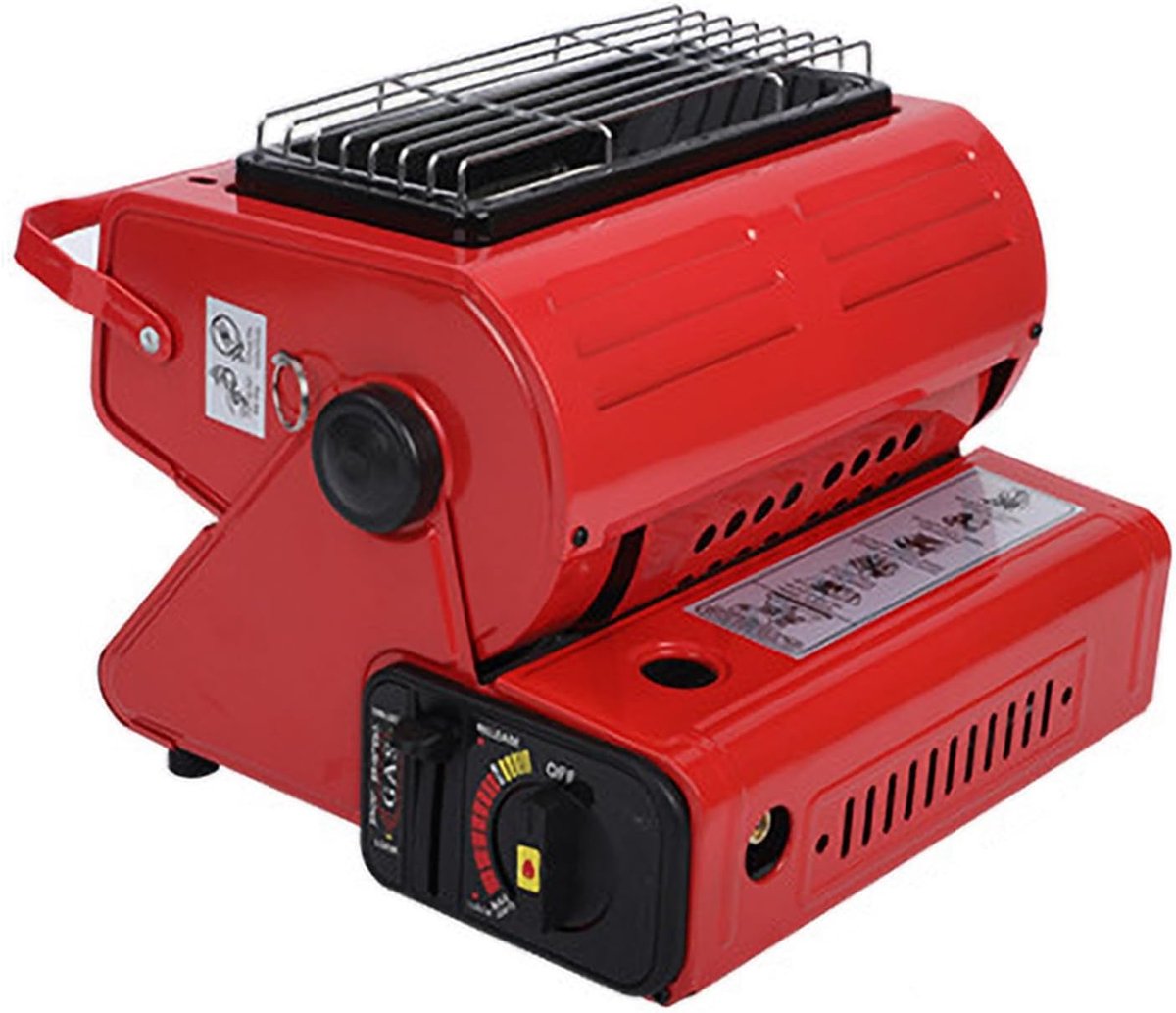 Elektrische Verwarmer - Draagbare Kachel - Buitenruimte Verwarmen - Snelle Keramische Verwarming - 25.3 x 28.7 cm - Rood