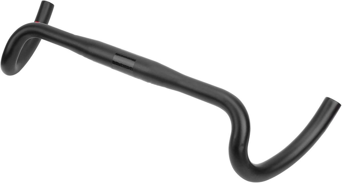 Racefietsstuur Koolstofvezel - Fietsstuur Lichtgewicht - Comfortabel Fietsen - 30 Graden Flare - 420 mm Breed - Zwart