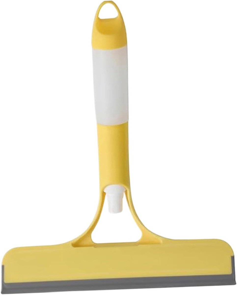 Raamwisser - Glasreiniger - Snelle Schoonmaak - Geïntegreerd Sproeisysteem - 21.5 x 25.7 cm - Geel