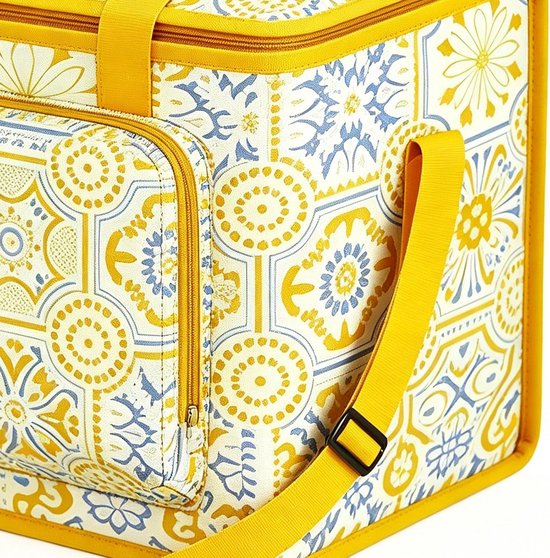 Geïsoleerde Picknickmand - Koeltas Transportbox - Eten Koel Houden - Waterdicht Met Rits - 35 x 25 x 6 cm — afbeelding 4