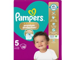 Pampers Premium Protection Luiers Maat 5 (11-16kg) 32 stuks