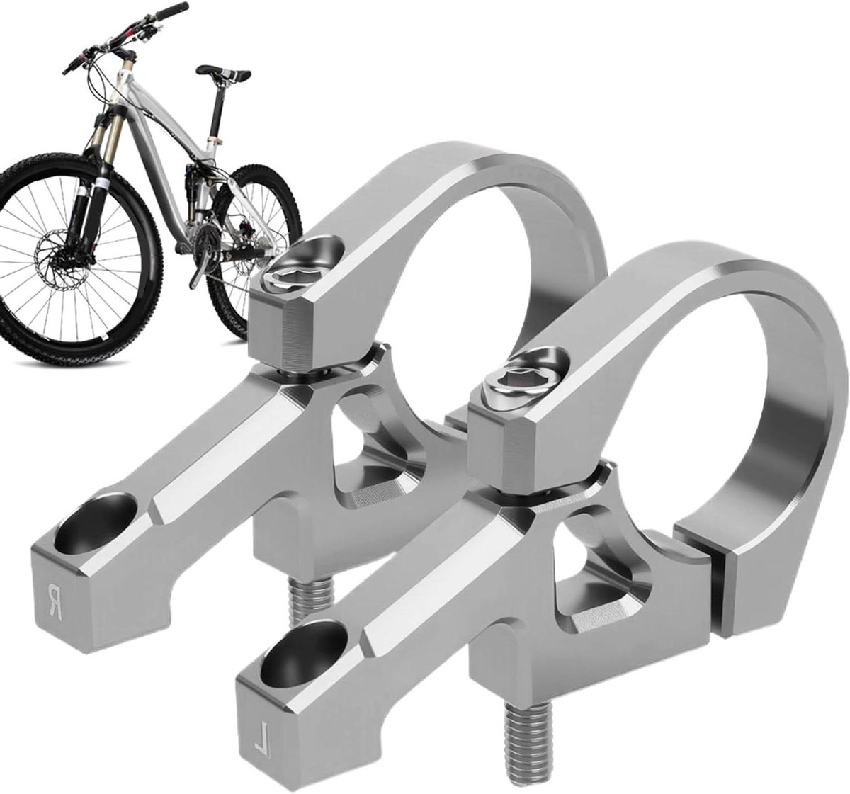 Fietsklem Stuurpen - Fietsaccessoire Aluminium - Veilig Fietsen - Lichtgewicht Zware Kwaliteit - 315 Inch - Zwart