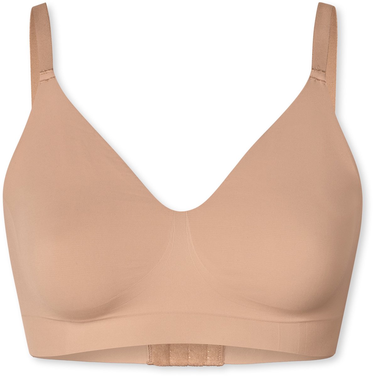 Schiesser dames Seamless Contouring zachte - naadloze BH van jersey (1-pack) - bralette - maple Bruin