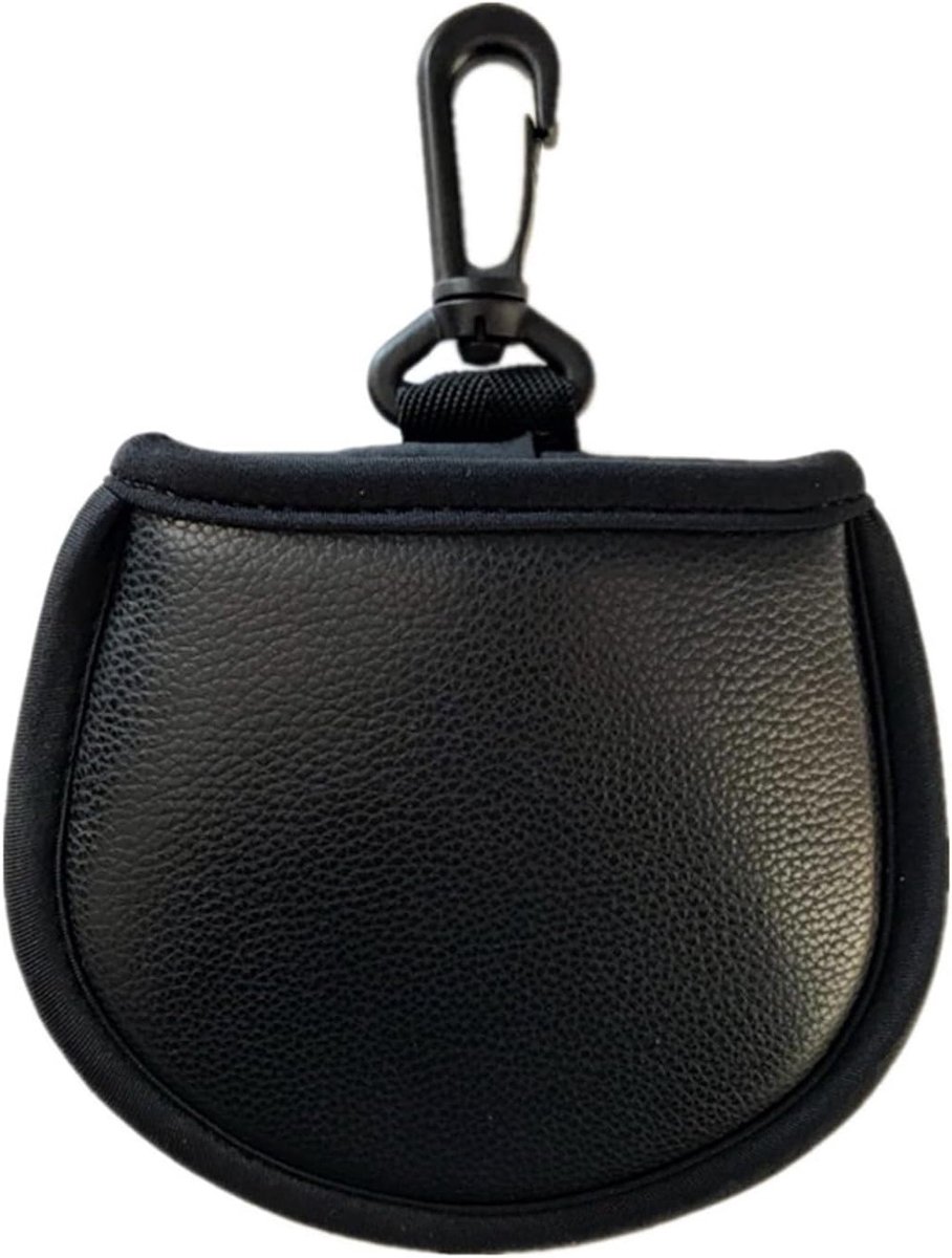 Golf Schoonmaak Tas - Waterdichte PU Leren Tas met Dubbele Laag en Carabiner voor Golfclubs en Accessoires