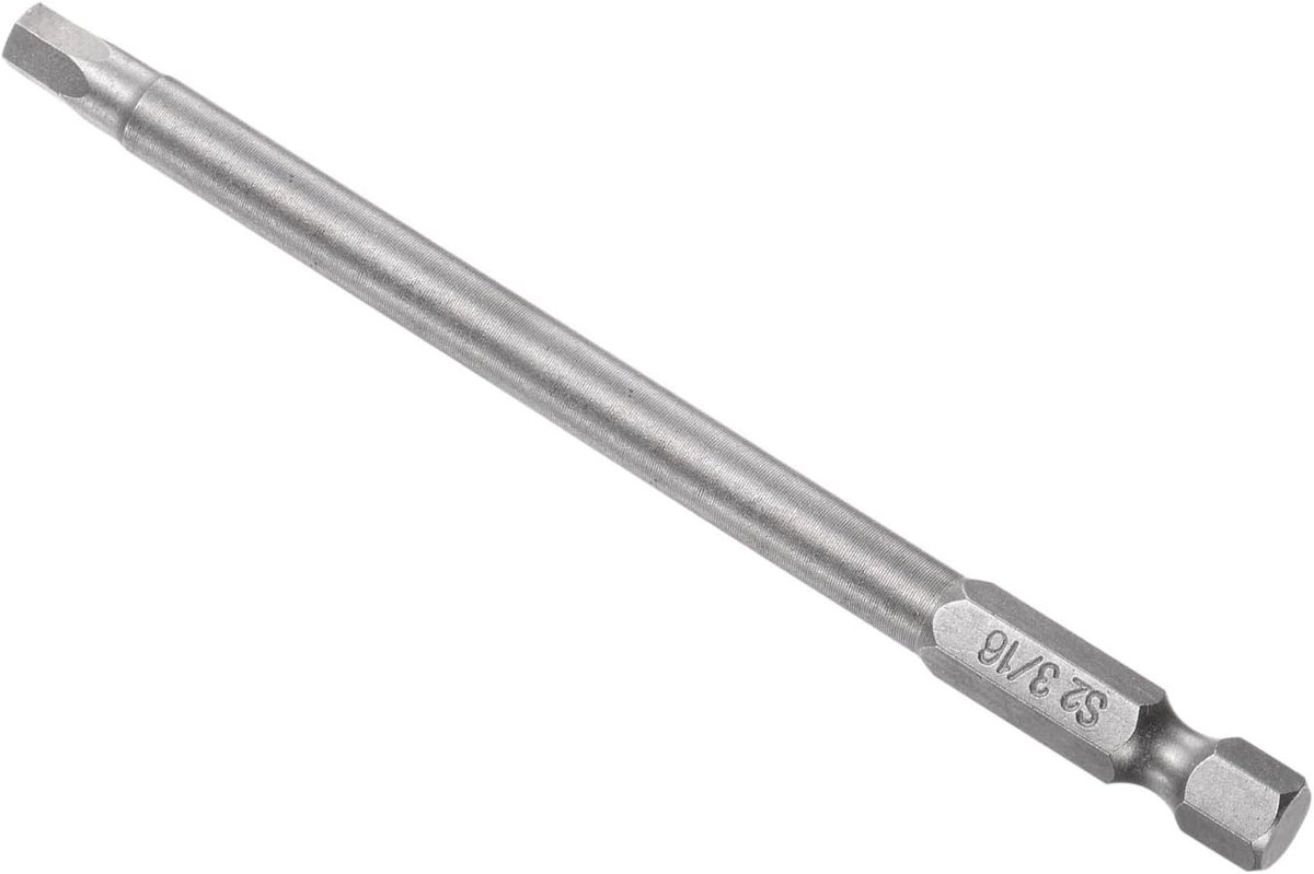 Hex Schroevendraaier Bits 3/16" met 100mm Lengte en 1/4" Hex Shank, Stalen Magnetische Booraccessoires voor Auto Reparatie en Klussen