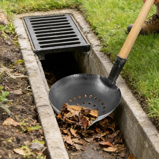 Tuinmestschep - Modderschep Gietlepel - Buiten opruimen - Efficiënte waterafvoer - 25x25x18 cm - Meerkleurig — afbeelding 4