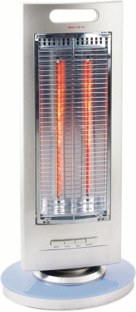 Elektrische Kachel - Verwarming Apparaat - Ruimte Verwarmen - Oscillerende Beweging - 65 cm Hoog - Koolstof