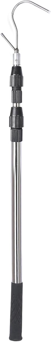 Lasten retriever - Telescoopstang gereedschap - Ladingen vastzetten - Multifunctionele haak - Tot 150 cm - Zilver