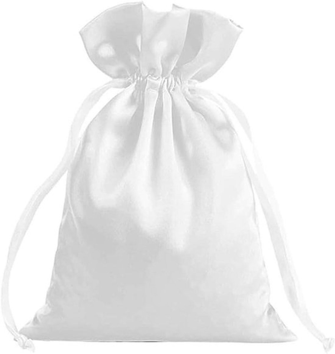 Satijnen Cadeauzakjes - Sieraden - Feestelijk - 7 x 9 cm - Bruiloft - Kerstmis - 6 Stuks.