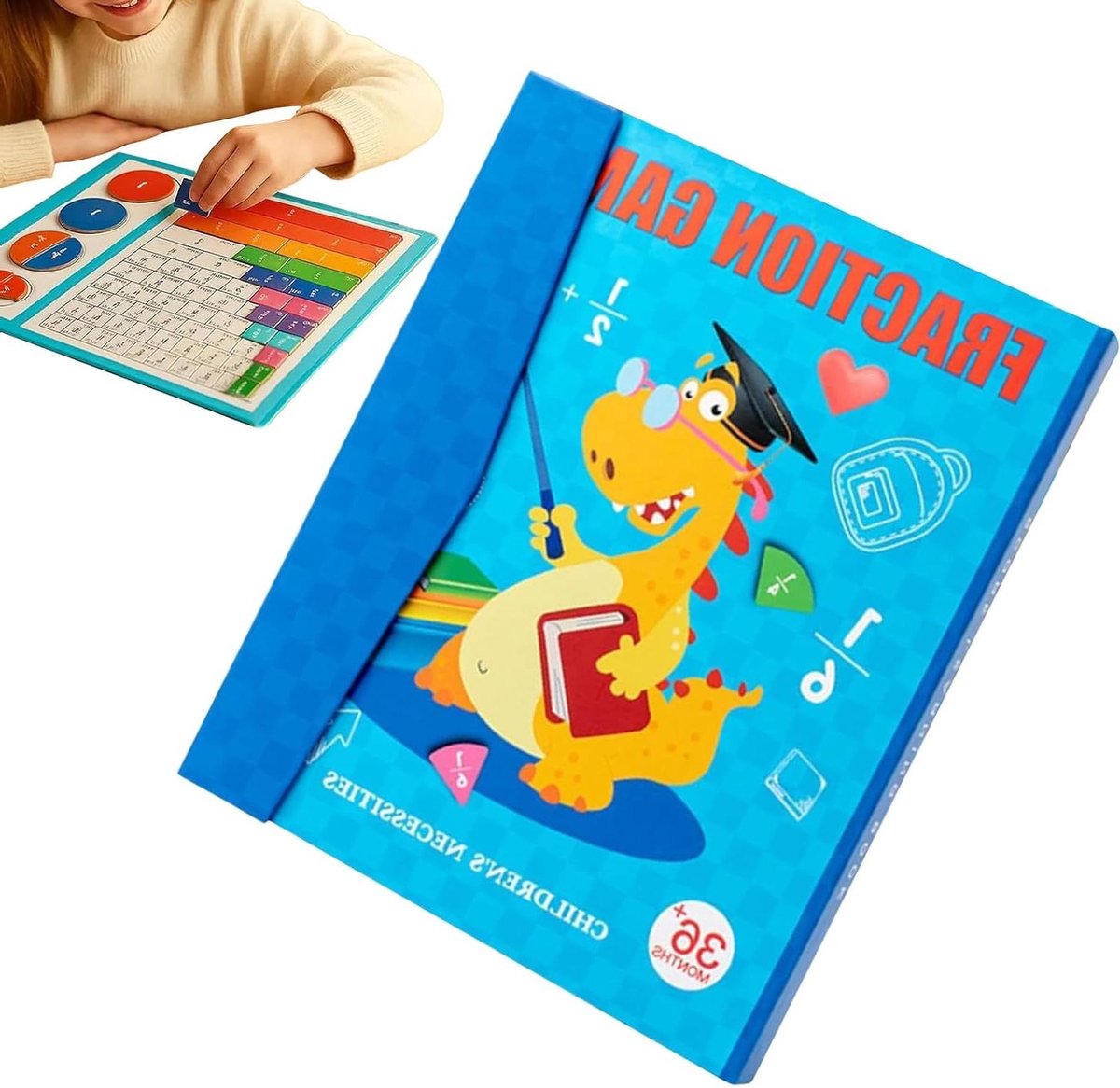 Magnetische Breuken Tegels - Rekenkundige Leermiddelen - Wiskunde Leren - Praktische Interactieve Activiteiten - 102 Stickers - Meerdere Kleuren