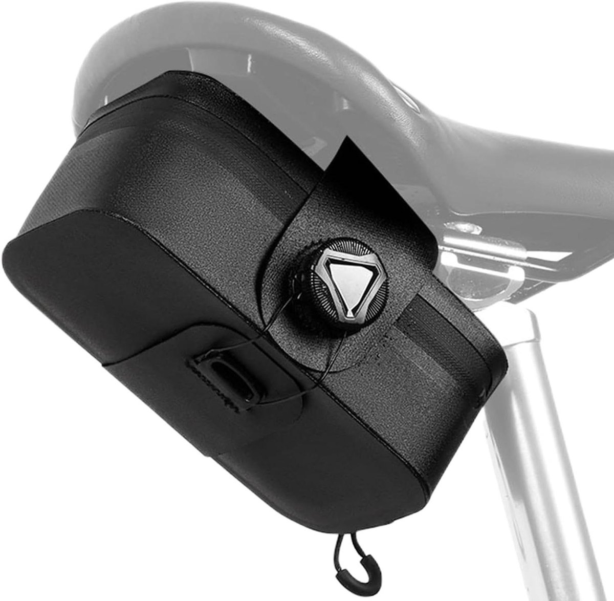 Fietszadeltas - Zadeltas fiets - Opbergen fietsspullen - Waterbestendig materiaal - 05 liter - Zwart