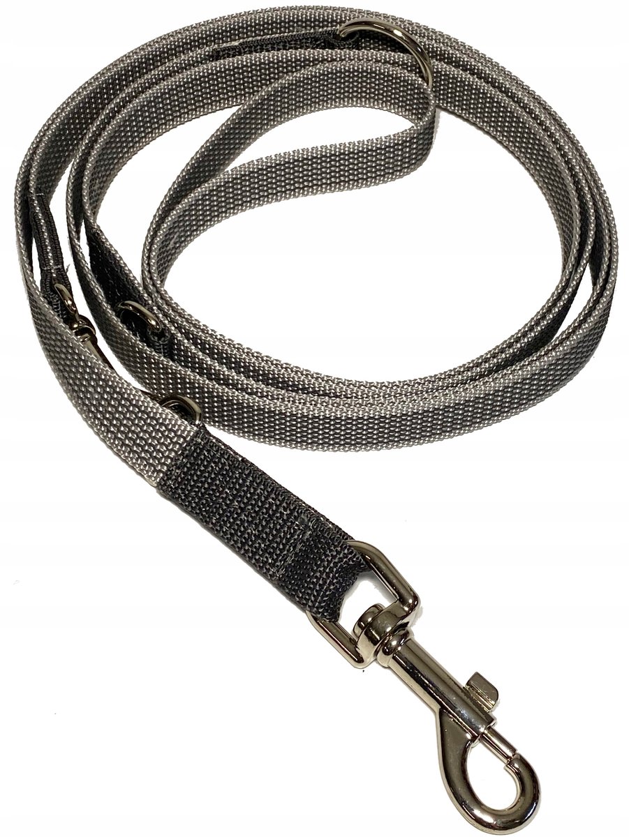 Verstelbare Hondenlijn 140-250cm, 20mm Breed, Geknoopt Band