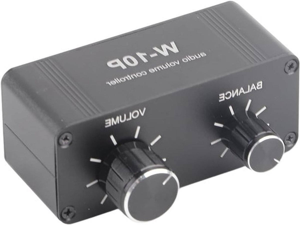Mini Passieve Volume Controller 3.5mm voor DVD, CD, MP3, Telefoon en TV - Aluminium Behuizing met Verliesloze Geluidskwaliteit