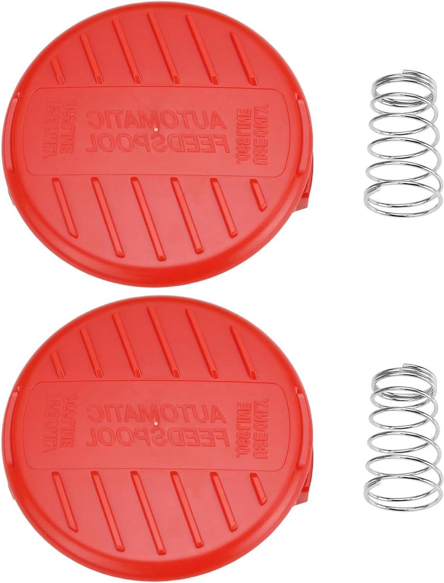 Spoel Covers - Trimmer Covers - Gras Trimmen - Duurzaam ABS Materiaal - 2 Stuks - Zwart