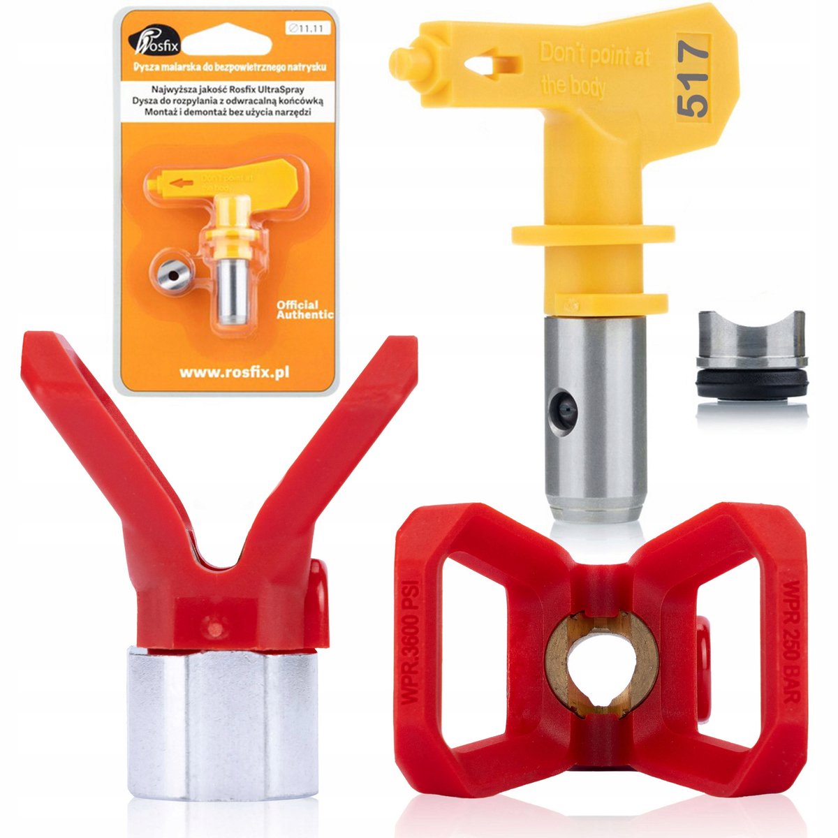 Rosfix Spuitmond Set Model 517 - Ultra Spray Spuitmond met Afdichting - 30cm Sproeibreedte, 7/8''