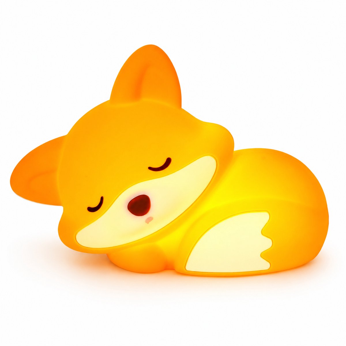 LED Fox Nachtlamp - Oplaadbaar Nachtlampje Kinderen & Baby - Schattig Fox - 2 Standen Dimbaar - Siliconen - Knijplampje - Touch lamp - Dimbaar Nachtlampjes Voor Kinderen, Baby & Volwassenen