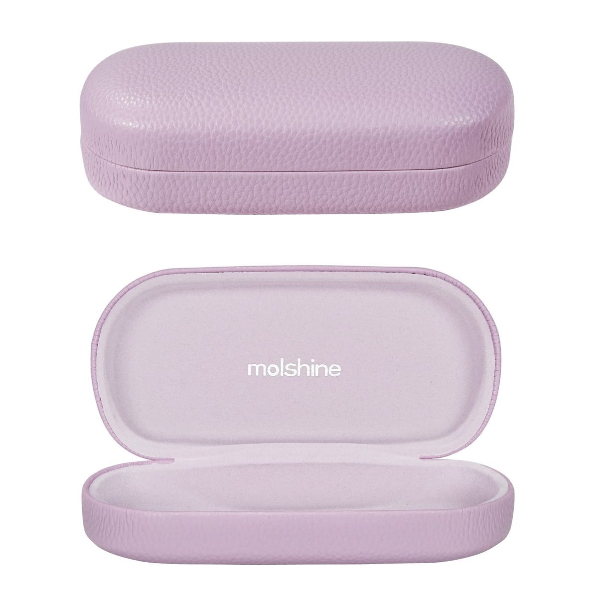 Omgoods - Hard Shell Leren Zonnebril Etui in Lavendel