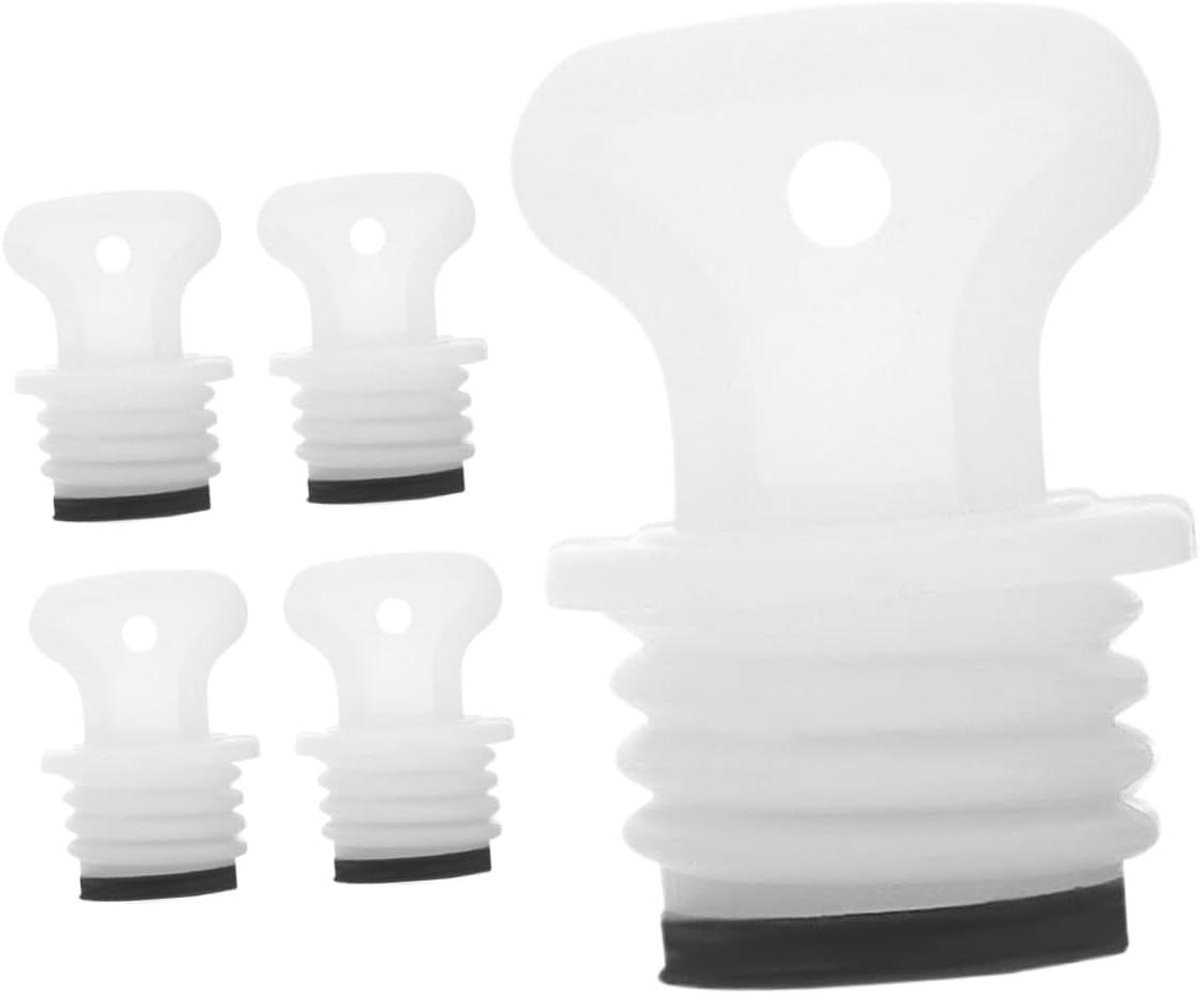 Warmwaterkruik Stoppers - Rubberen Afdichtstop Kruik - Lekvrije Warmte - Eenvoudige Installatie - 3.5 cm - Wit