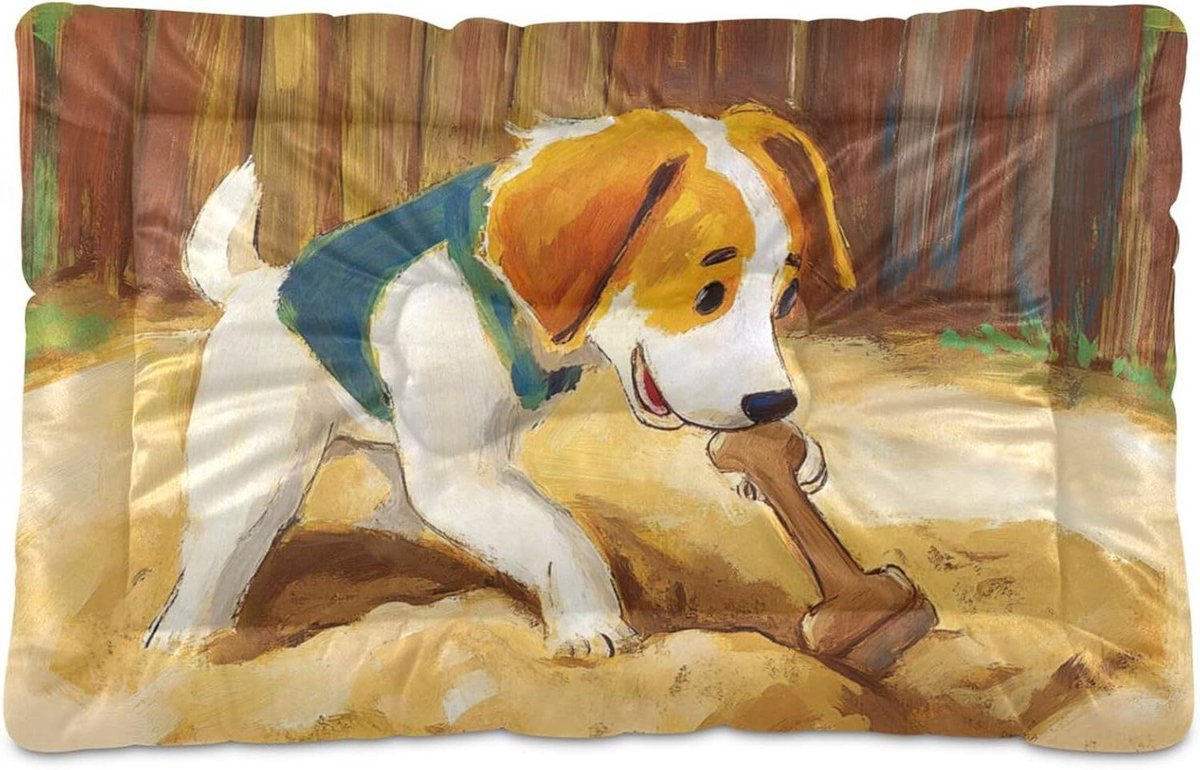Huisdier Mat - Hondenmat Hondenkussen - Comfortabel Slapen - Antislip Bodem - 91 x 60 cm - Hond graaft botten