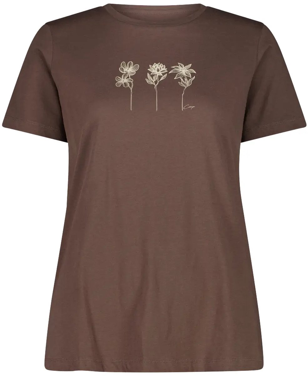 T-shirt dames CMP Organic Bruin