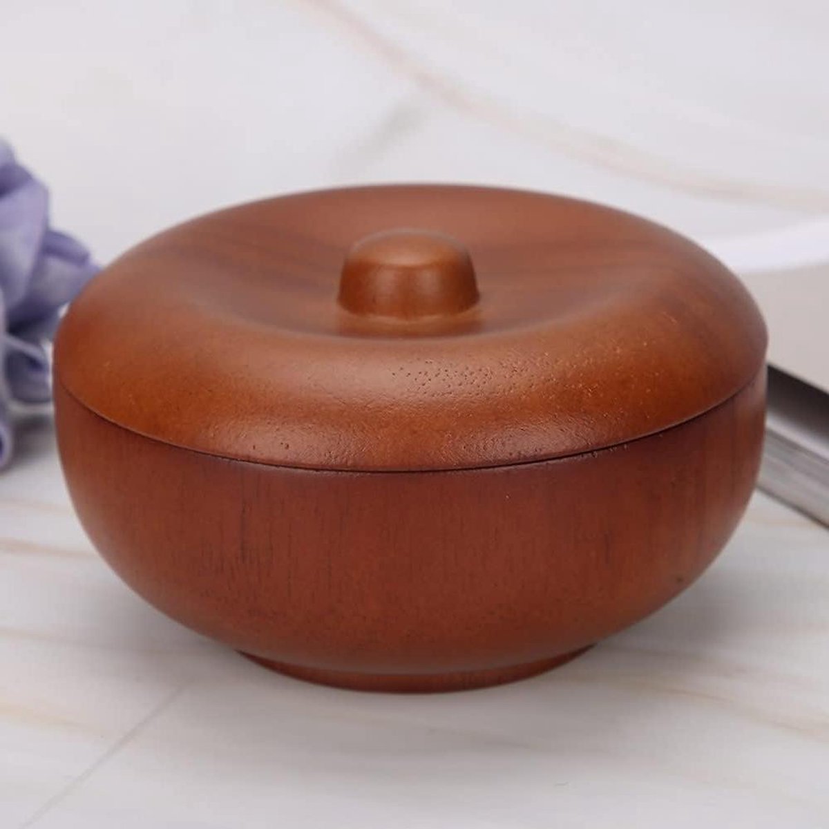 Scheerkom Hout - Scheermok Zeep - Rijk Schuim Creëren - Gestructureerd Interieur - 9.6 X 4.5 Cm - Houtkleur