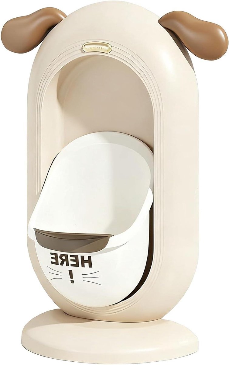 Peuter Urinoir - Potty Trainer Kikker - Zindelijkheidstraining Jongens - Afneembaar Binnenbassin - 23.5 x 44.5 cm - Beige
