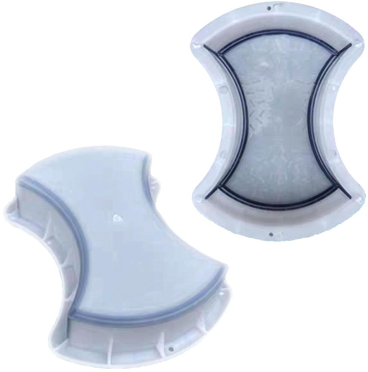 Betonnen Stapsteen Mal - Tuinpad Maker Mal - Tuinpaden Aanleggen - Herbruikbaar Plastic Ontwerp - 27x19x6 cm - Grijs