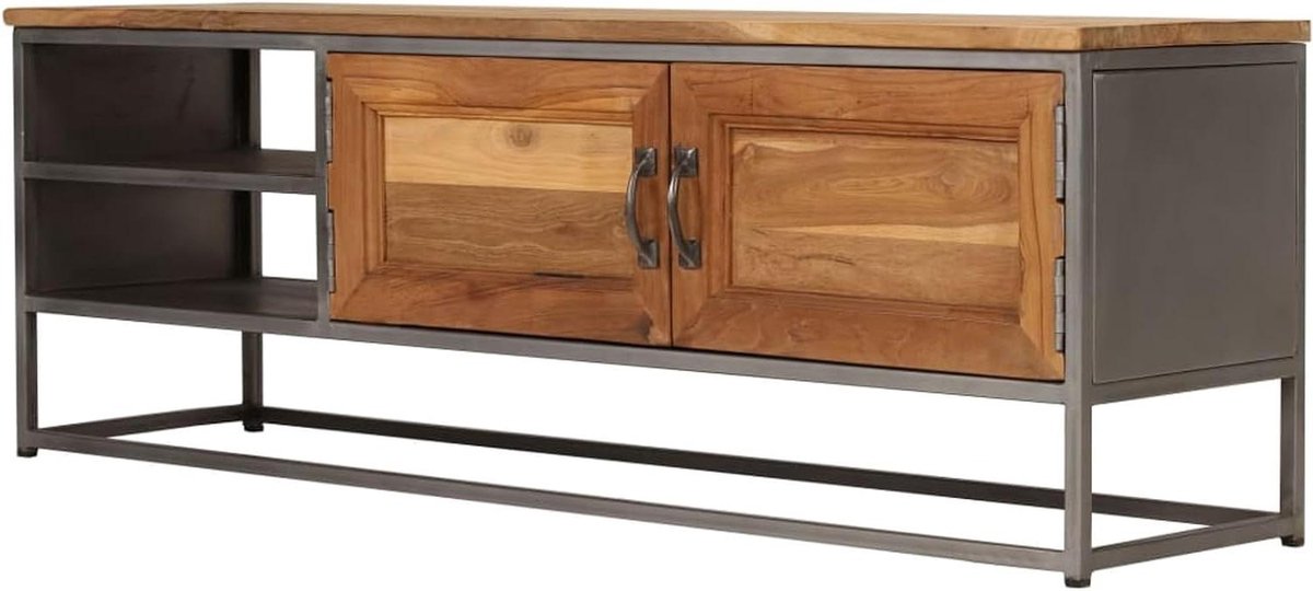 Tv-kast - Mediameubel Dressoir - Woonkamer Inrichten - Gerecycled Teak - 120x30x40 cm - Bruin