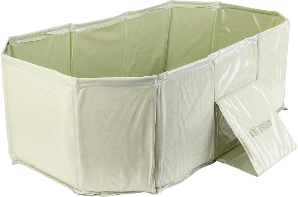 Opvouwbaar Babybadje - Draagbaar Bad Peuters - Baby's Wassen - Compact Opvouwbaar - 75 x 70 x 25 cm - Groen
