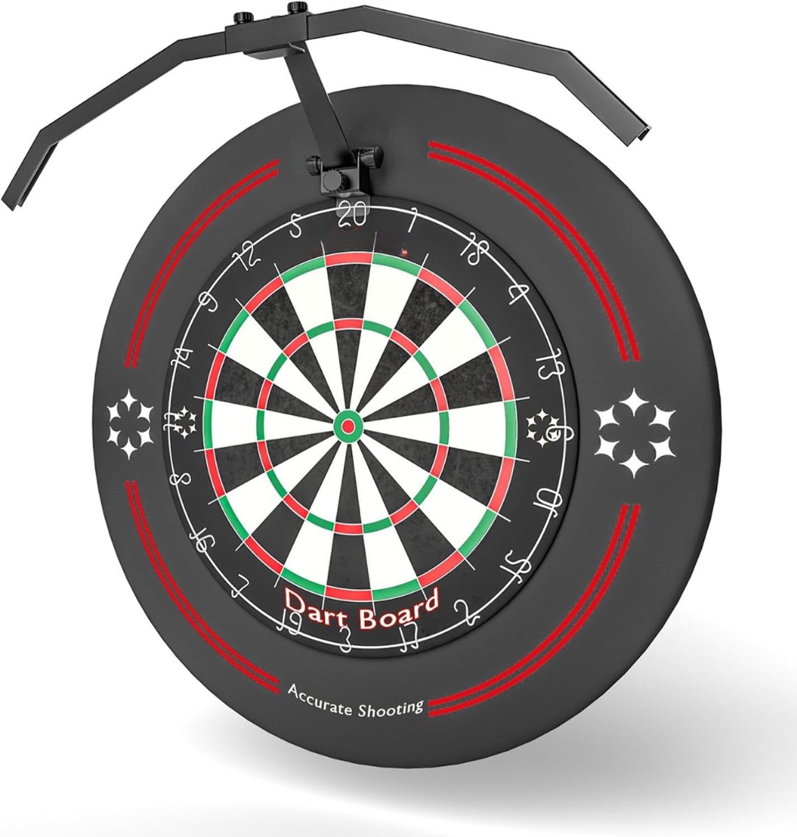 Lìon® Dartbord Verlichting - Professionele Verlichting voor Dartbord - Dart Bord Verlichting - Zwart - 62cm x 62cm x 15cm