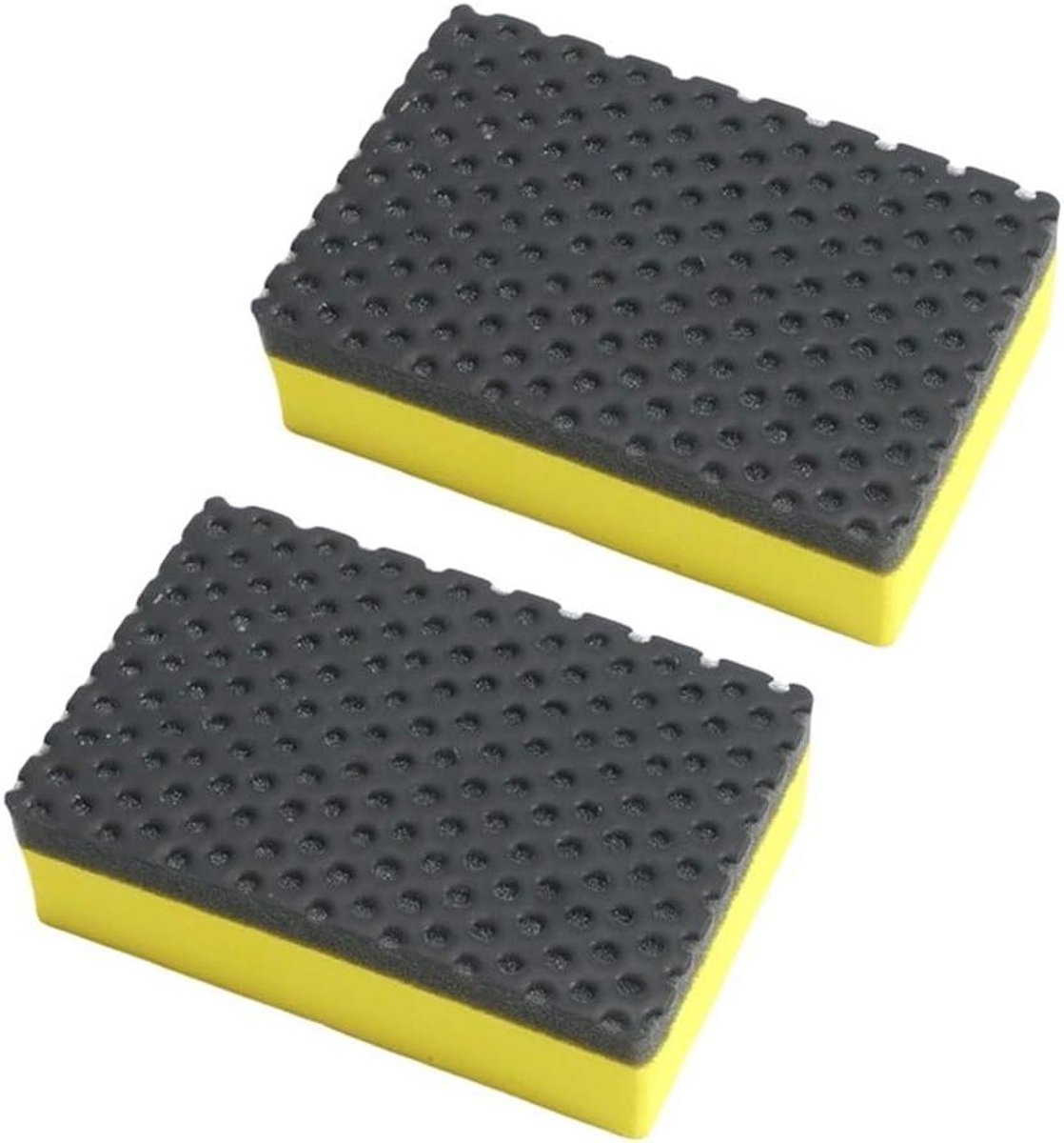 Autodetailing Spons - Klei Spons Kit - Auto Reinigen - Efficiënte Decontaminatie - 2 Stuks - Geel