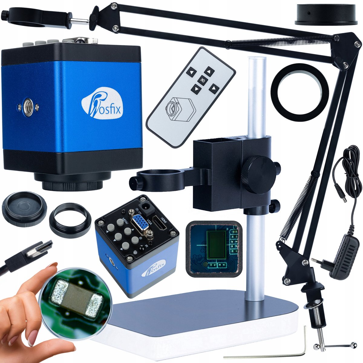 Rosfix Regelbare Arm Set ODM-180X/ODM-100X - Aluminium, 50mm Montagering