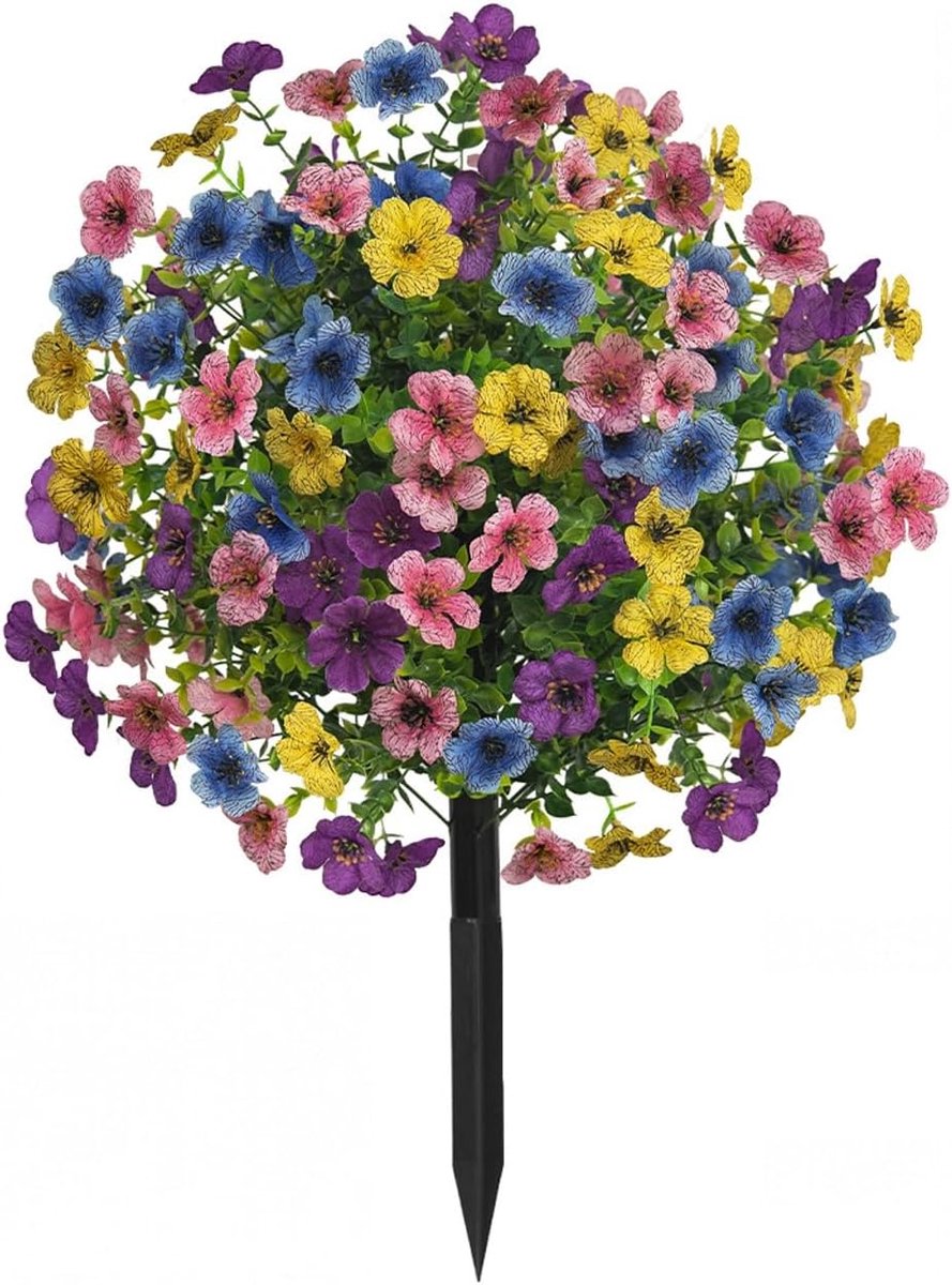 Casalora® Kunstbloemen met Grondpinnen – Kleur Kunstbloemen Buiten – 60 cm – Tuindecoratie – Onderhoudsvrije Bloemversiering voor Tuin, Balkon en Terras