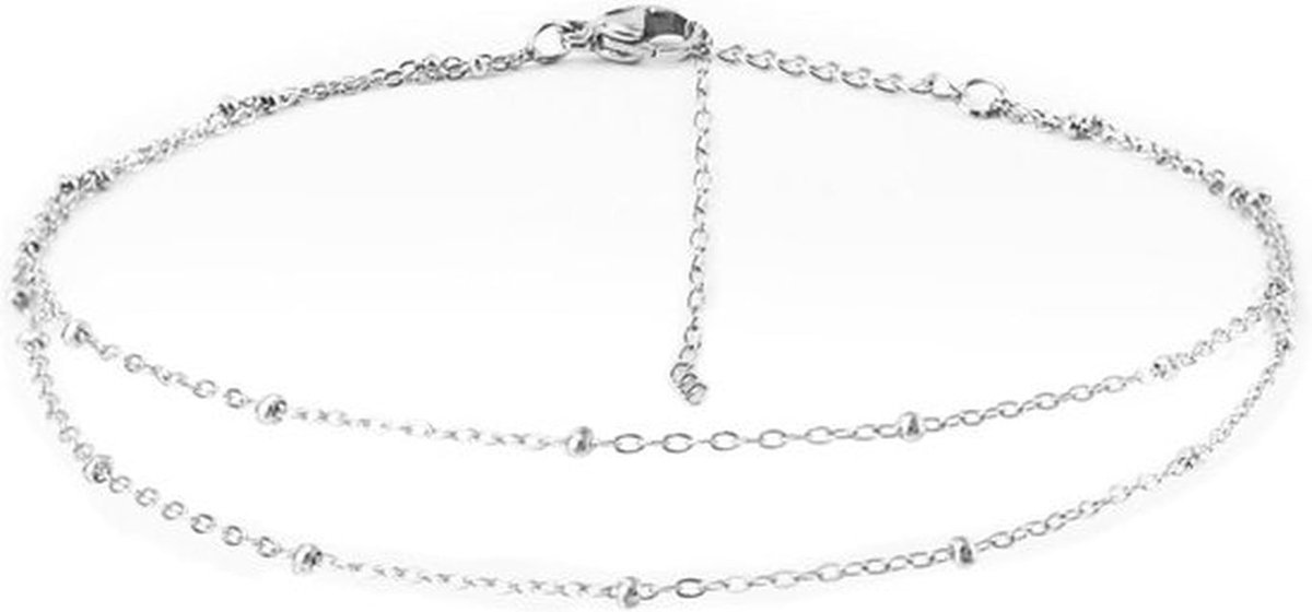 Vrouwen Enkelbandjes - Strand Sieraden - Verstelbare - Zilver - Delicate - Waterdicht - Stijlvol - Geschikt voor Dames - Cadeaus Verjaardagen Jubileum Kerstmis Valentijnsdag.