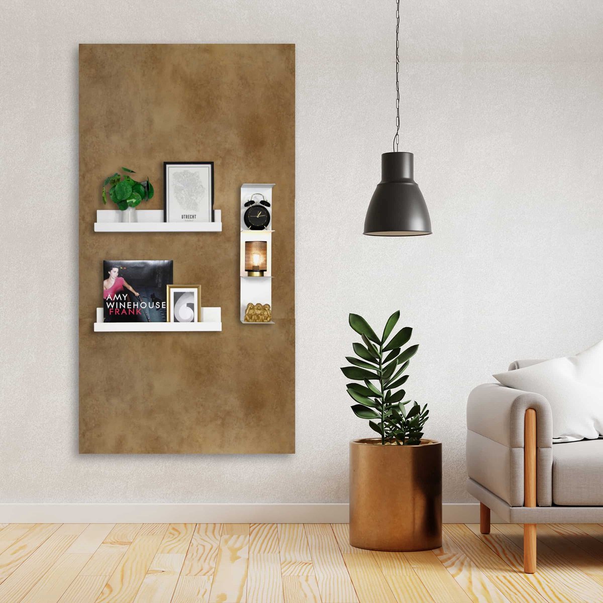 Magnetische Designwand Large - 3 Bordpanelen - 60x140cm - Kamer26