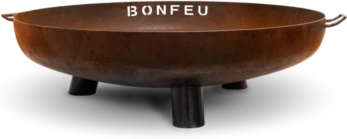 BonBowl Plus - Outdoor vuurschaal - grillplaat 100 x 100 x 23 - 5 cm - Cortenstaal