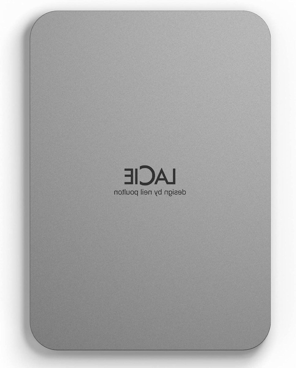 Externe Harde Schijf - Draagbare Opslag - Bestanden Opslaan - Gemaakt van Gerecycled Materiaal - 5TB - Zilver