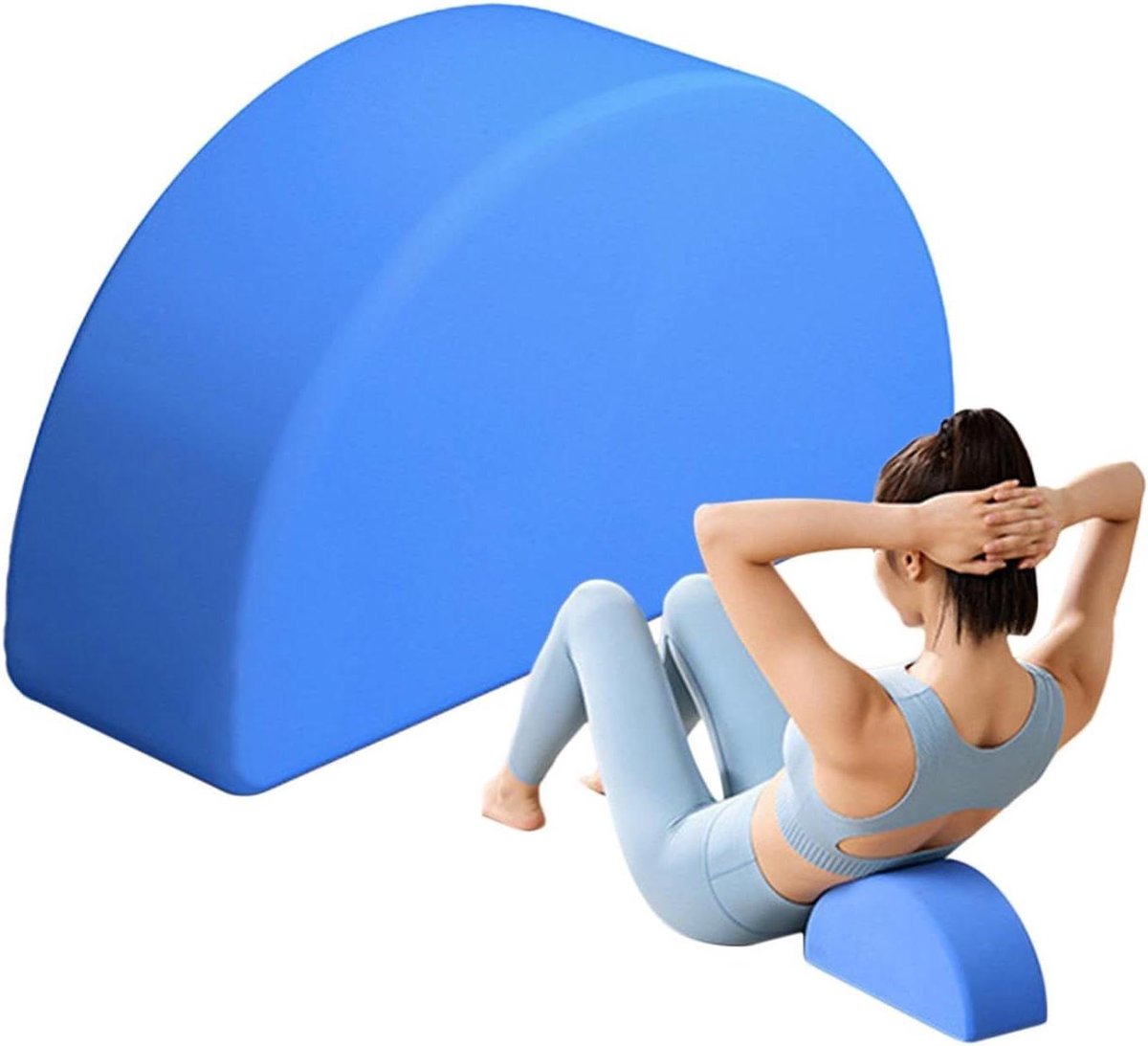 Yogabaksteen - Pilates Blokken - Lichaamsoefening - Antislip Buitenkant - 25 x 13 x 8 cm - Blauw