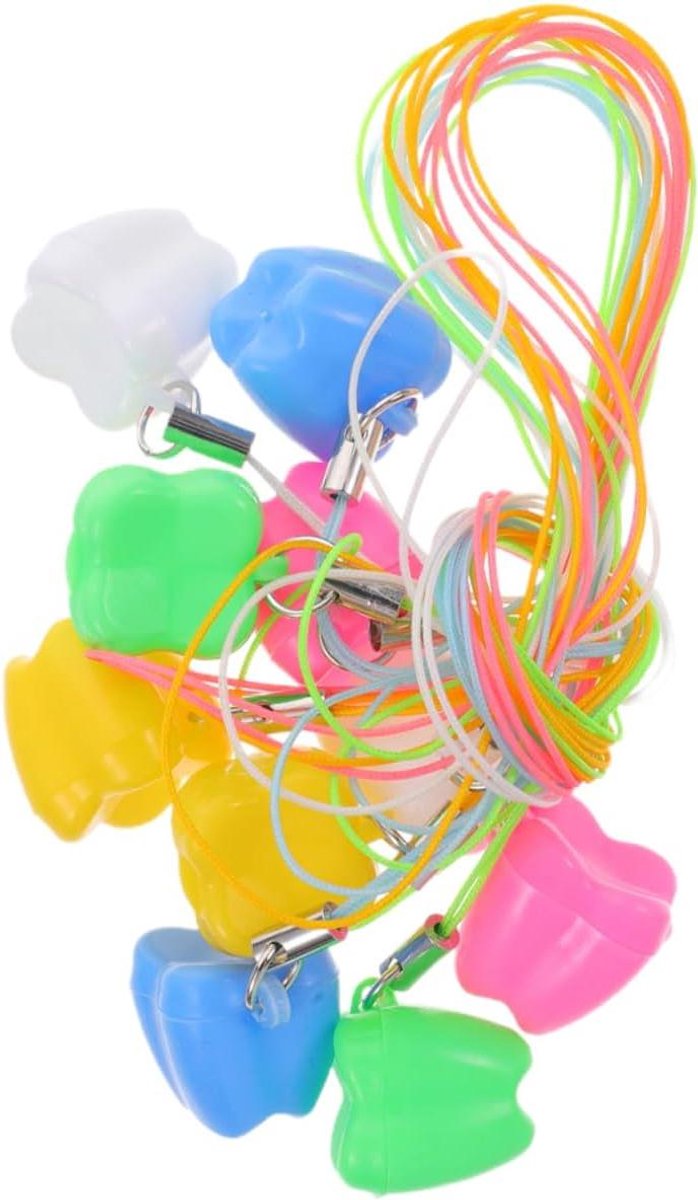 Bewaarboxen Melktanden - Tandendoosjes Kinderen - Herinneringen Bewaren - Onafhankelijke Kamers - 1.8 x 1.8 x 1.8 cm - Assorti