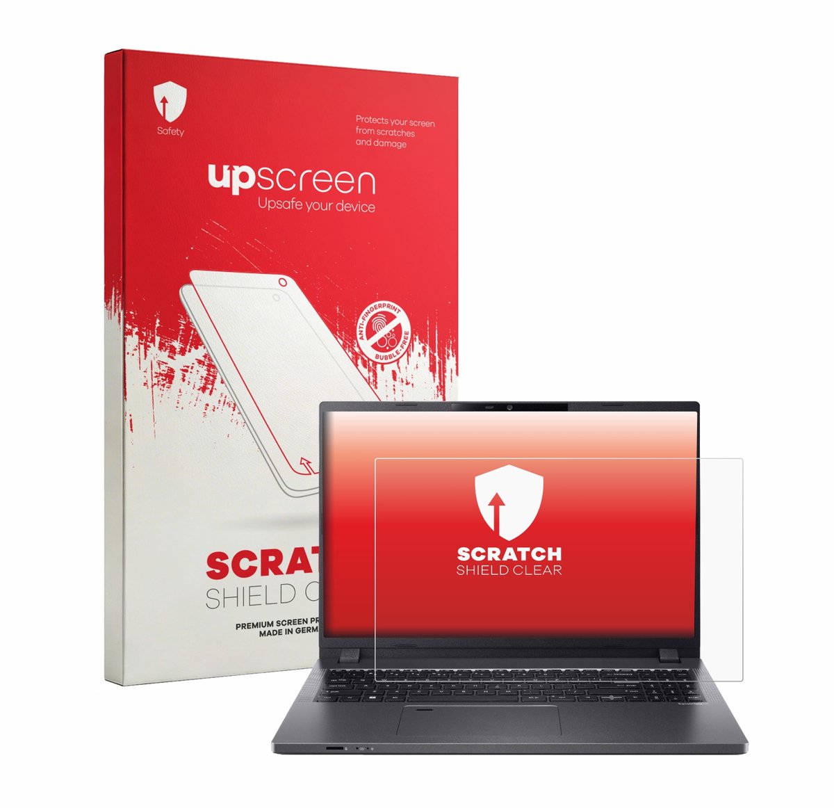 upscreen - Screenprotector voor Acer TravelMate P2 TMP214 - Folie Beschermfolie transparant