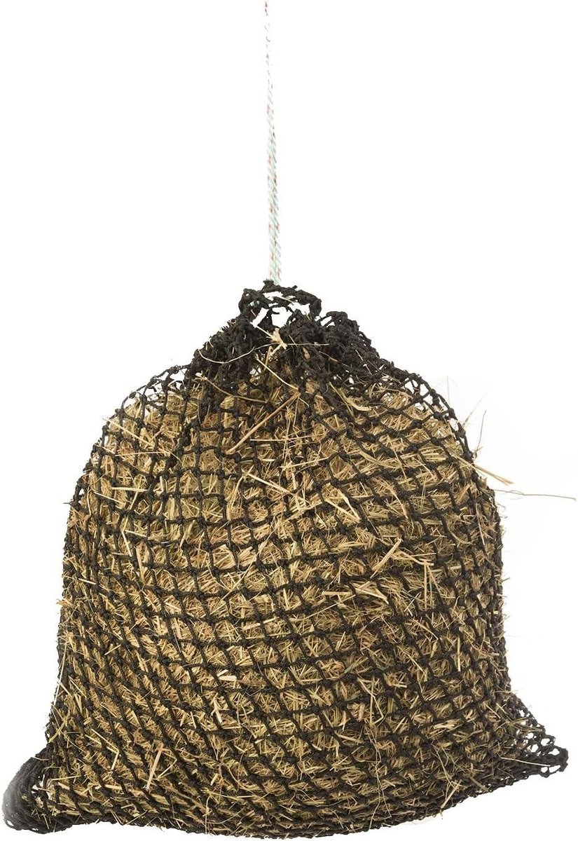 Slow Feeder Hooi Net - Hooi Net Paard - Gecontroleerd Voeren - Super Sterke Constructie - 8.5 kg - Zwart