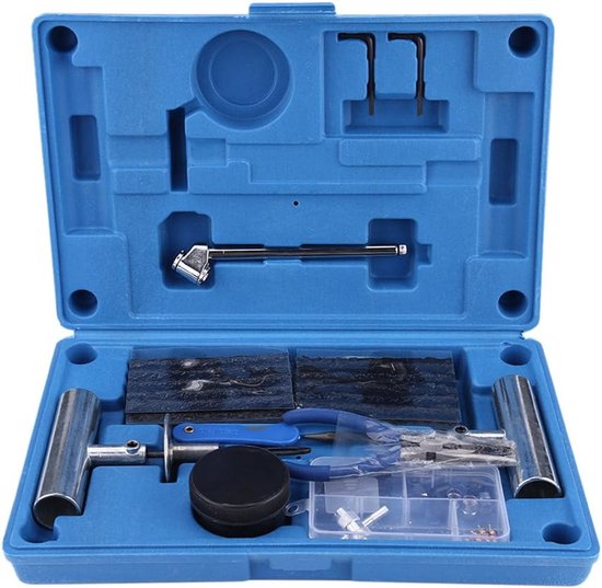 Autobanden Reparatiekit - Bandenreparatieset lekke band - Snelle Bandenreparatie - 67 Delige Set - 35 x 22 x 7 cm — afbeelding 4