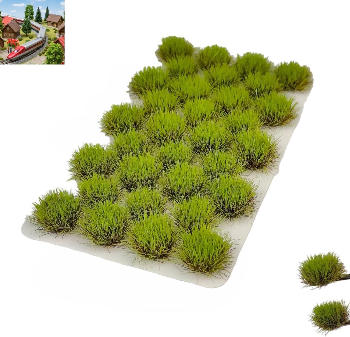32 Stuks Plantenmodel Maakset met Statig Gras, Mini Schep en Terrain Decoratie voor DIY Modelspoor en Landschapsontwerp