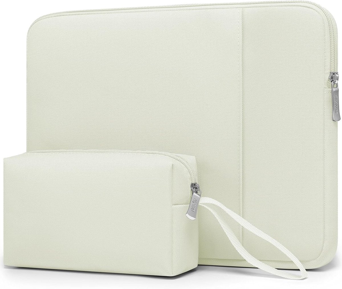 Laptop Sleeve Set voor 14-15 Inch Laptops zoals MacBook Air en Pro, Beige Bescherming voor Surface, HP, Lenovo, Asus en Acer