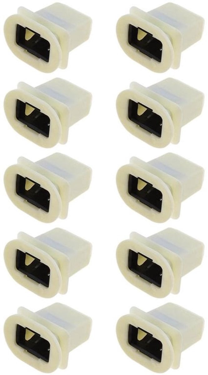 Doorvoertule 10 Stuks - Compatibel met A4/A5/A6/A7/RS4/RS5 - Kunststof - Anticorrosie - Achterste Rij Zitkussen Bevestiging - Grommet