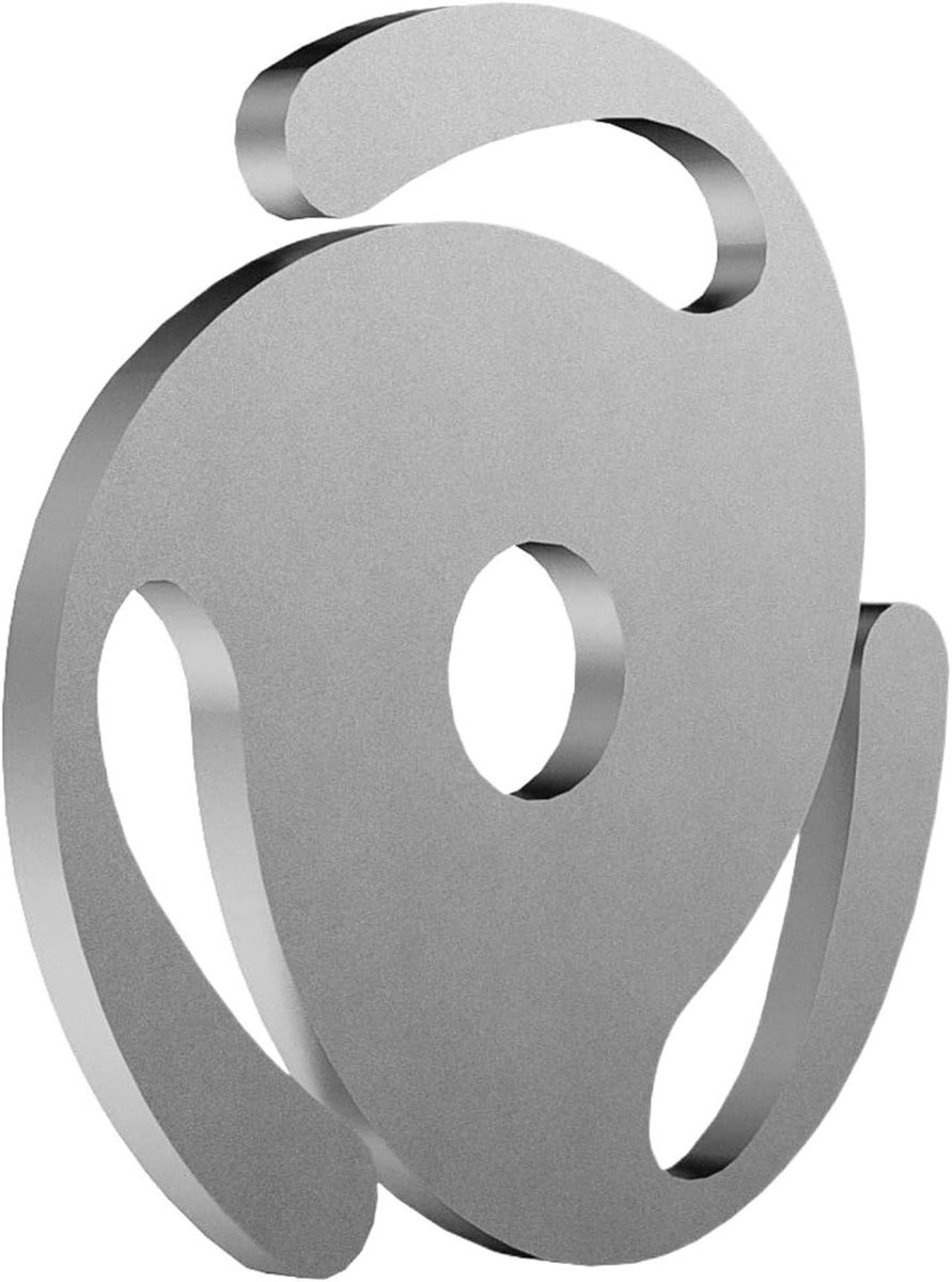 Platenspeler Adapter - 45 Adapter Vinyl Adapter - Platen Afspelen - Verbeterde Stabiliteit - 7 inch - Zilver