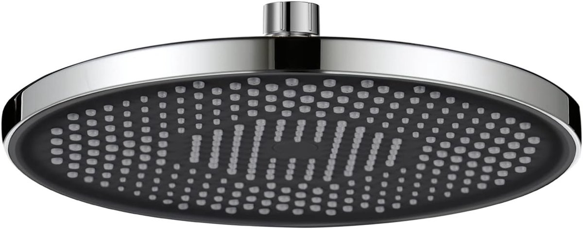 Regendouche deluxe - Chroom - 26 cm - ABS Materiaal met Anti-Kalk Sproeiers - Universele Regendouchekop