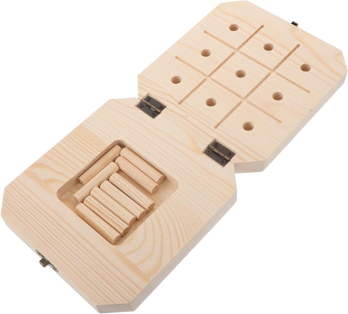 Sensorisch Trainingsbord - Motoriekbord Peuters - Balans Oefenen - Cilinderstructuur - 17 x 17 cm - Beige