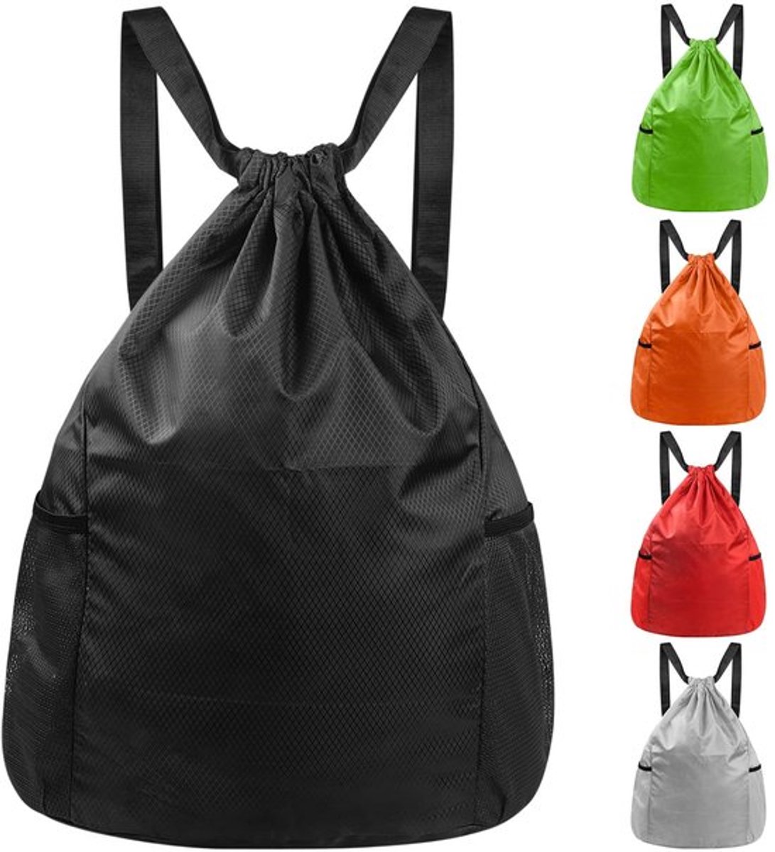 Gymtas Waterdicht - Rugzak met Trekkoord - Oxford-stof - 40 x 48 cm - Duurzaam - Geschikt voor Sport/Reizen - Sporttas