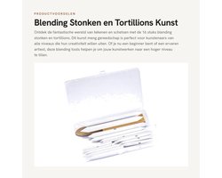 Potlood Blender 16 Stuks - Kunst Menggereedschap - Schuurpapier Stokken - Blending Stokken - Voor Tekenen/Schetsen - Geschikt voor Kunstenaars -…